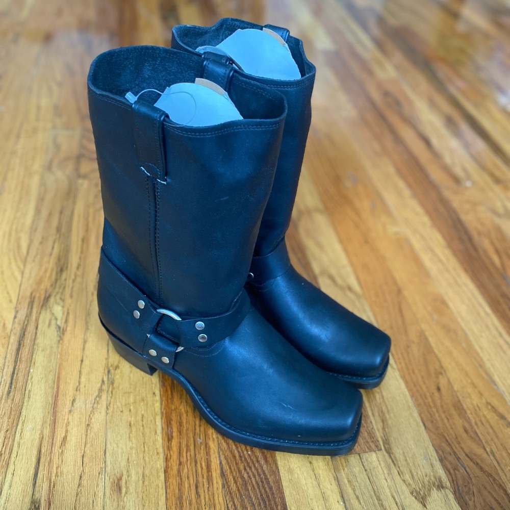 Code West Black Leather Boots